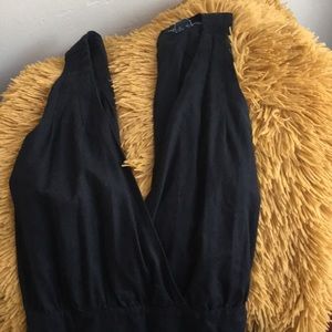 Black Cut Out Pant Jumpsuit